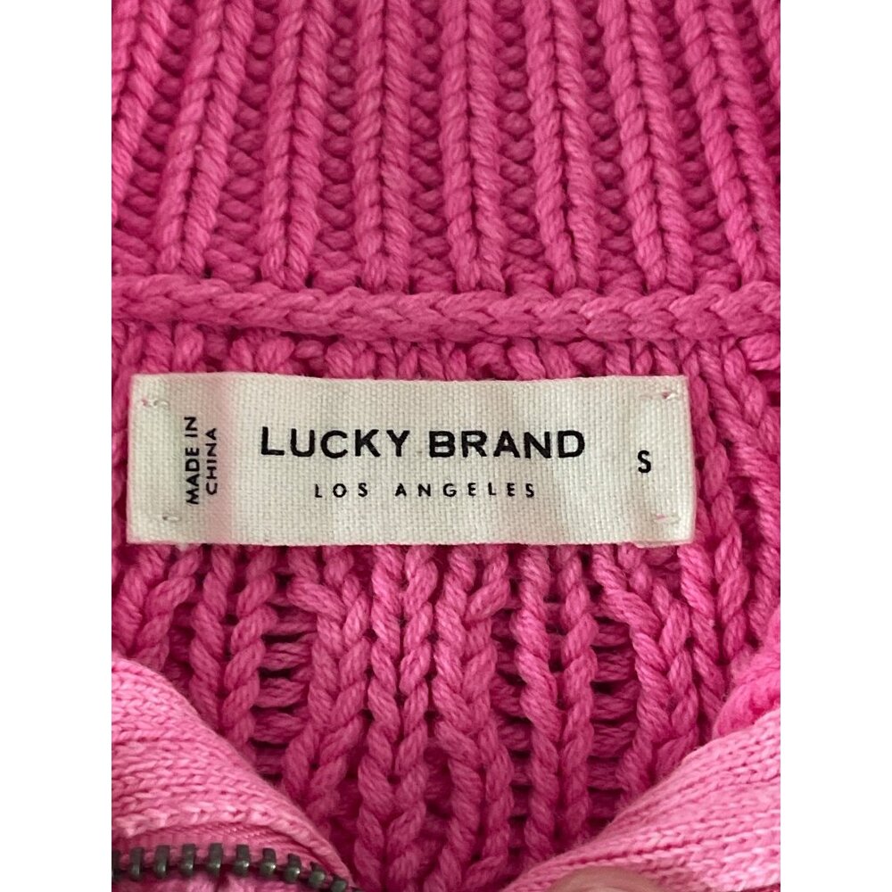 Lucky Brand Pink Cable Knit Sweater - Picture 10 of 15
